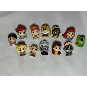 Disney Doorables Figures Lot of 12. Mixed Series and assorted Variety.